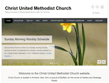 Tablet Screenshot of christchurchamherst.org